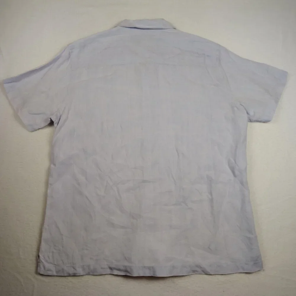 Banana Republic Linen Shirt Mens Large Light Blue